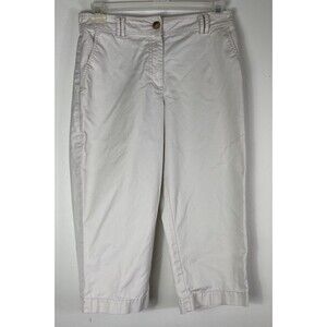 Orvis Womens Capri Cropped Size 10 Khaki Fishing Hiking Outdoor Gorpcore Camping